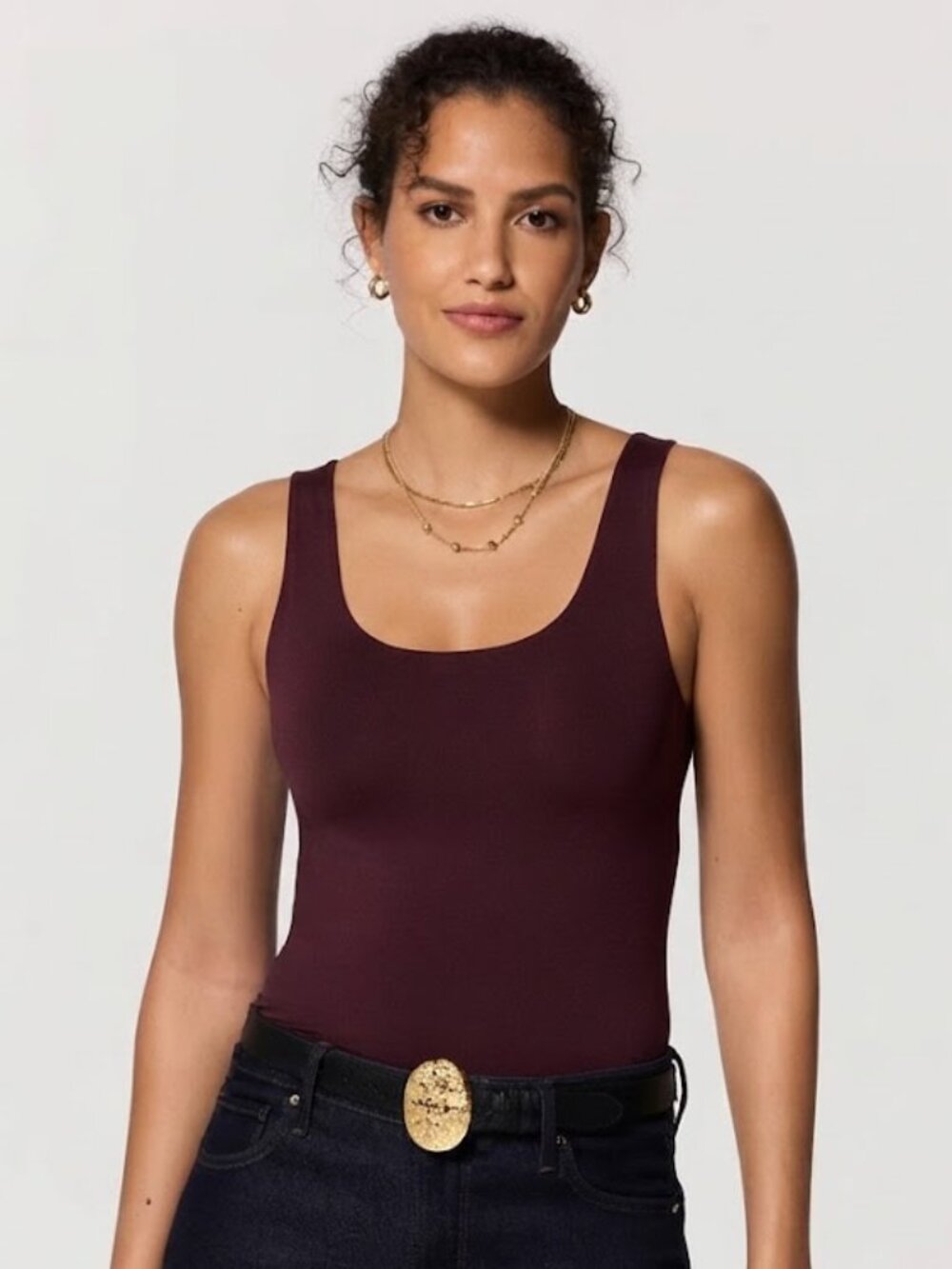 NWT White House Black Market Dark Burgundy/Wine Reversible Cami Top Size S